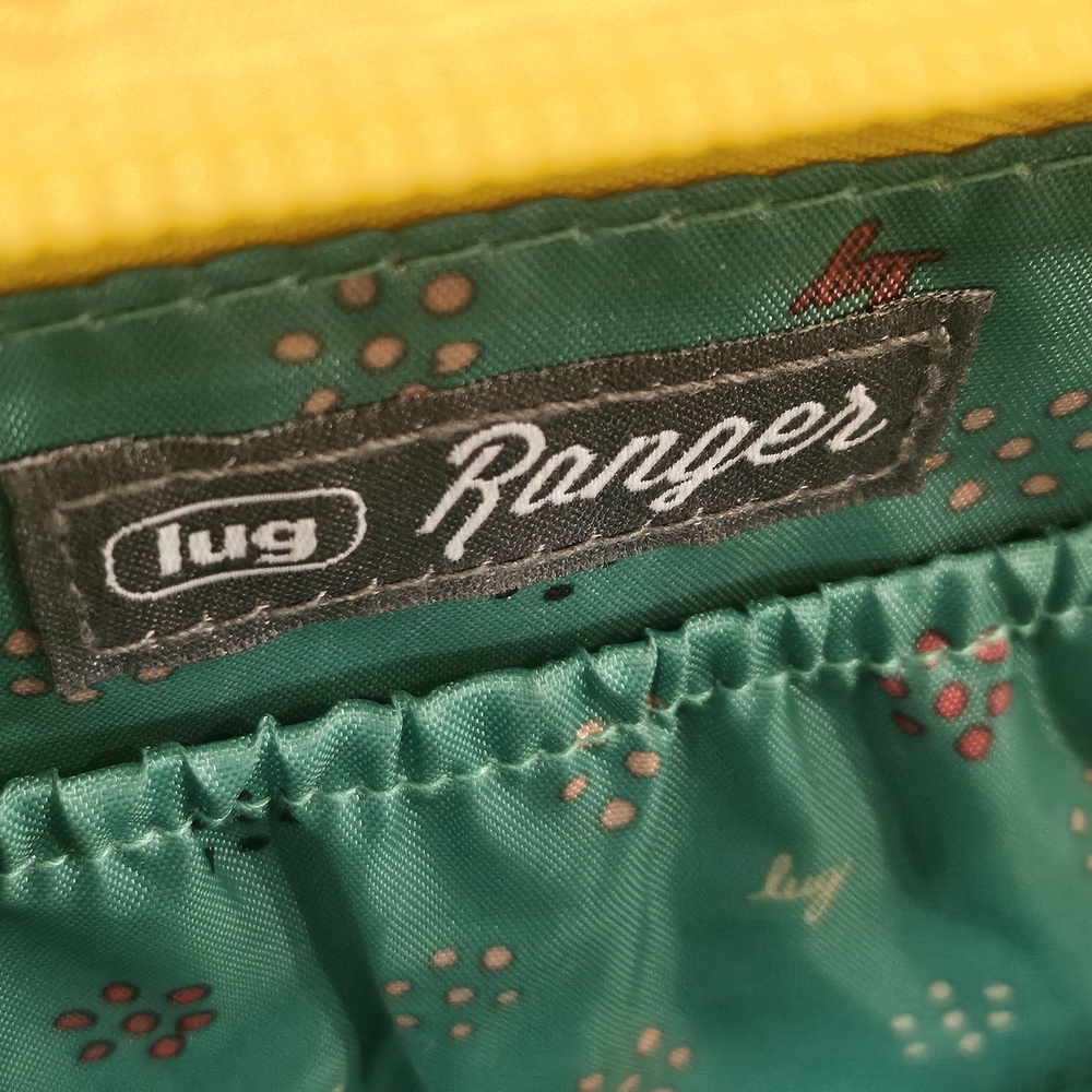 Lug Ranger Bouquet Yellow Patterned Floral Quilted Crossbody Bag Green Lining - Picture 6 of 7